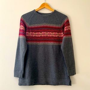 Eddie Bauer Fair Isle Sweater Sweatshirt